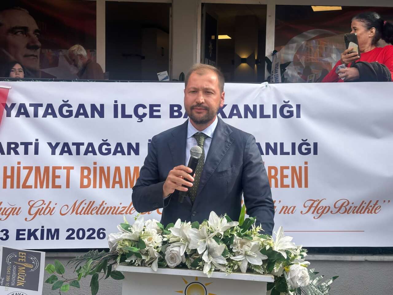 AK Parti Yatağan İlçe Başkanlığının Yeni Hizmet Binası Açıldı: 7 Gence Rozet Takıldı 4